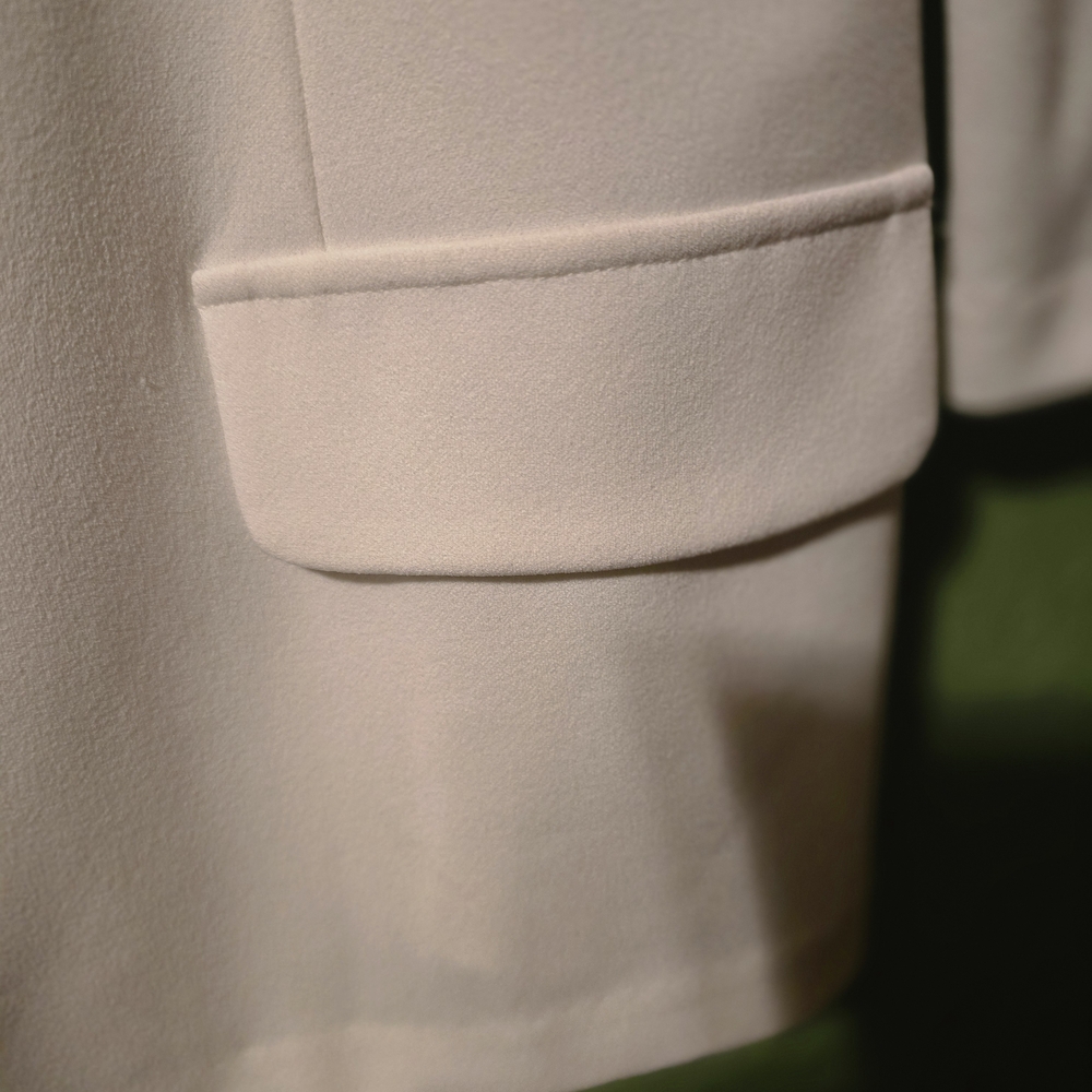 Sag Harbor Women's Classic White Blazer - Picture 2 of 3